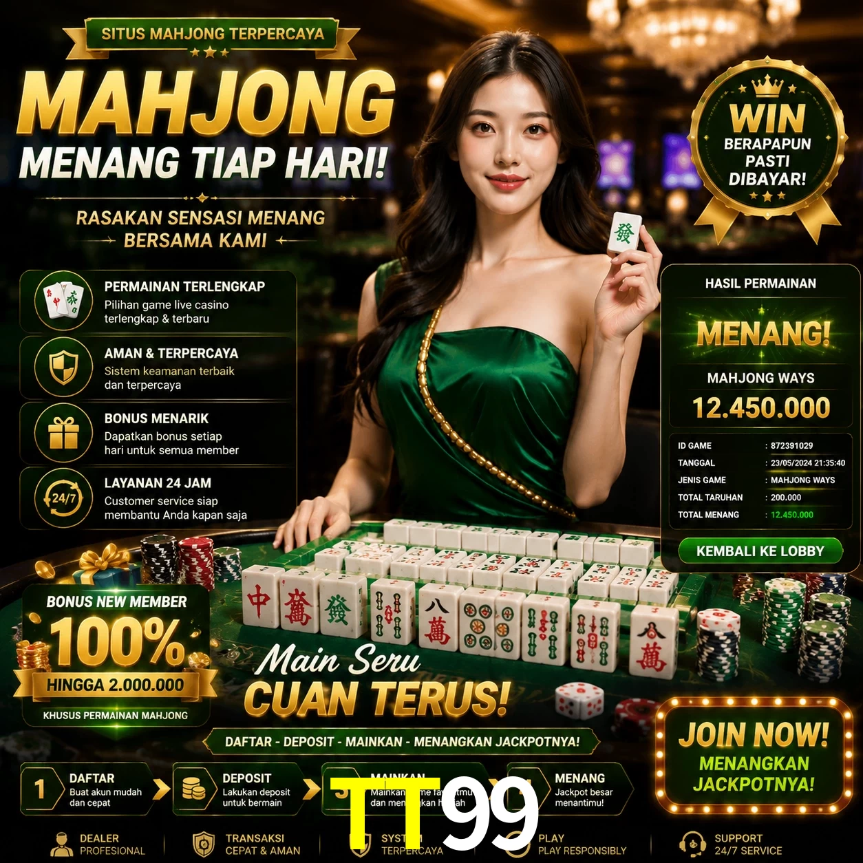 Cashback VIP TT99 - reembolso semanal